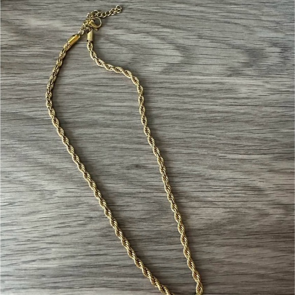 14k Gold Rope Chain Necklace - Picture 1 of 4